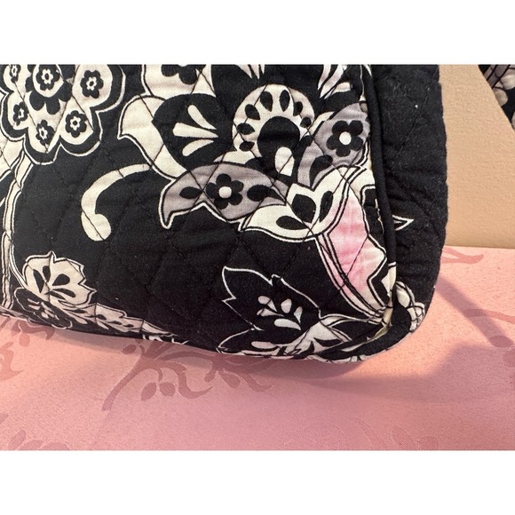 Vera Bradley black and white paisley crossbody satchel-*flawed - Picture 2 of 8